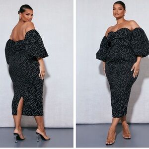 Polka Dot Bandeau Dress